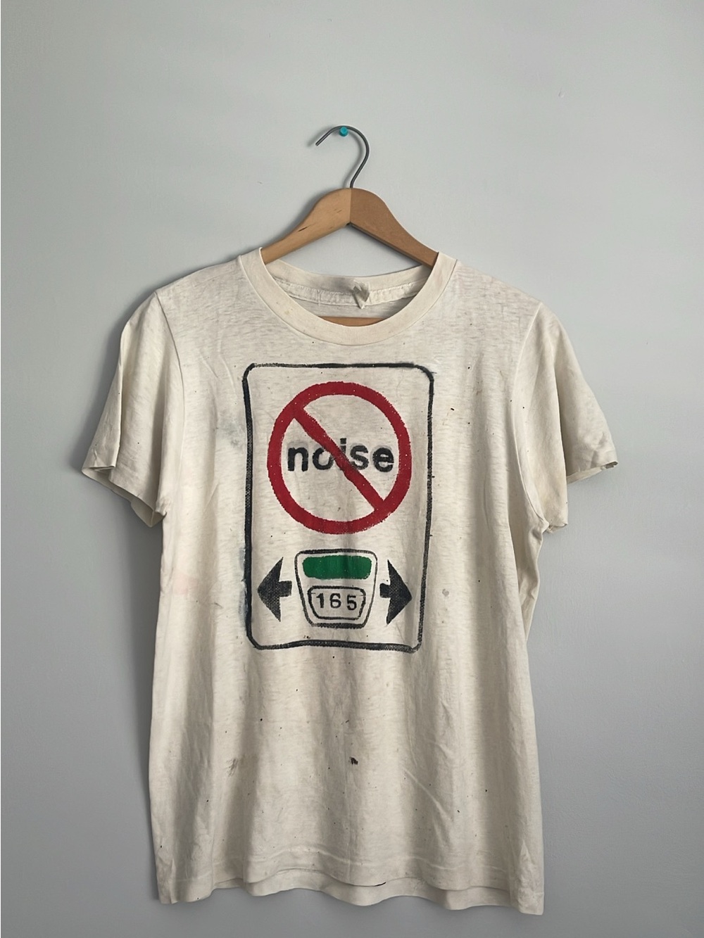Vintage 1960s Stanfields Handpainted Graphic Cotton Tee 18x24.5